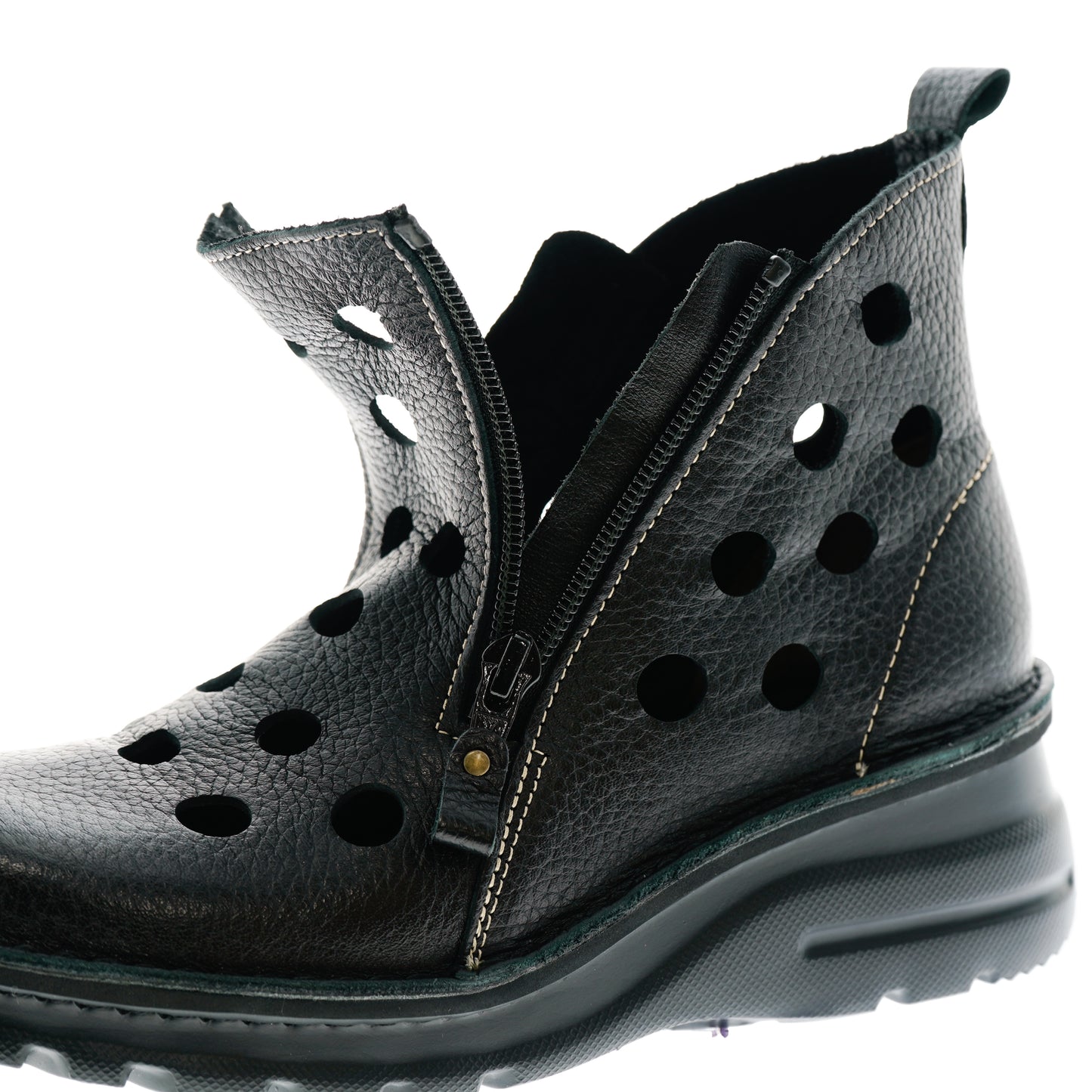 疲れにくい／幅広甲高　パンチングサマーブーツ【0032】