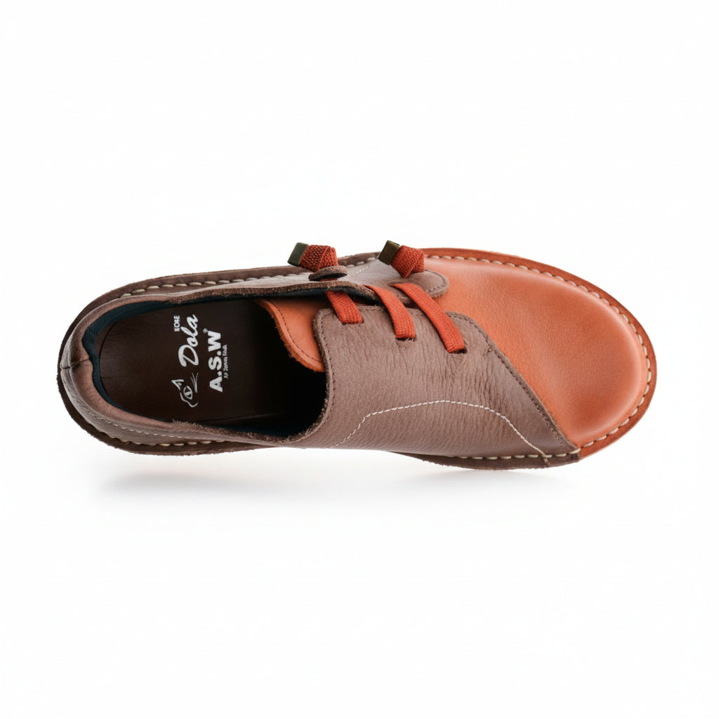 毎日のお出掛けに／幅広甲高　バイカラーコンフォートシューズ【0118】