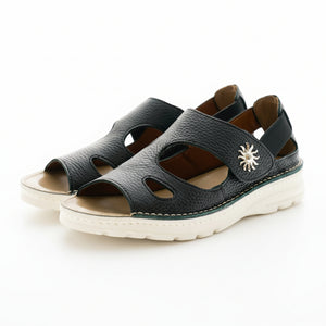 疲れにくい／毎日の普段履きに サンモチーフサンダル【0139】