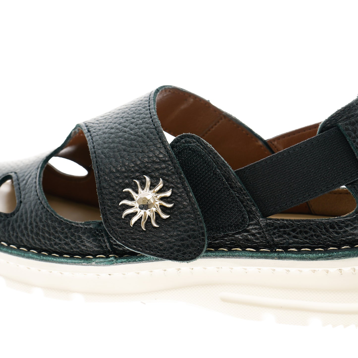 疲れにくい／毎日の普段履きに サンモチーフサンダル【0139】