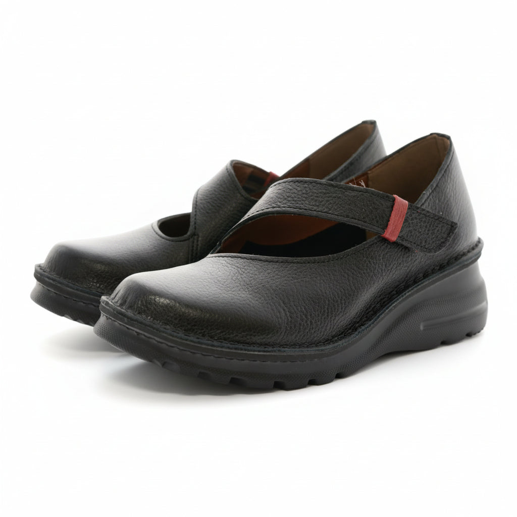 外反母趾／冠婚葬祭に ストラップコンフォートシューズ【0156】