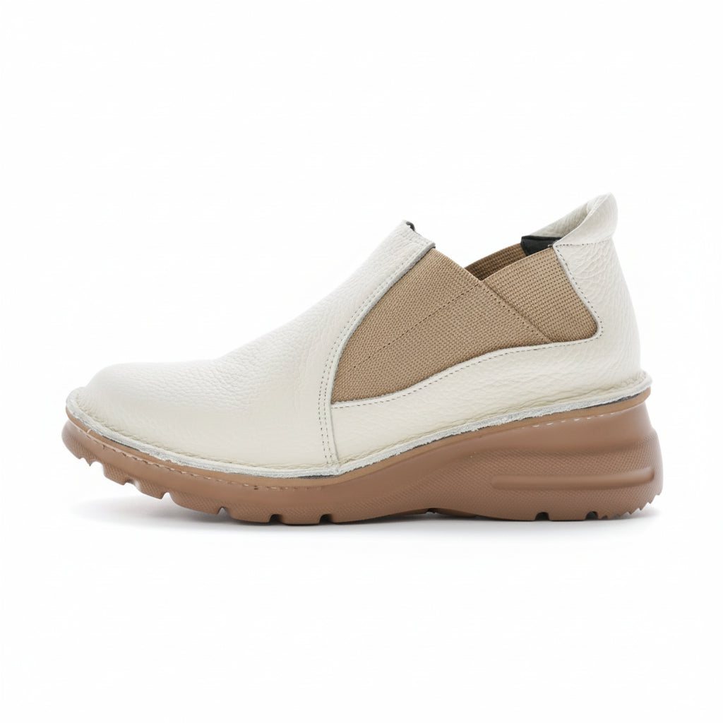 外反母趾／長時間歩く日に　サイドゴアイタリアンレザーシューズ【0198MS】