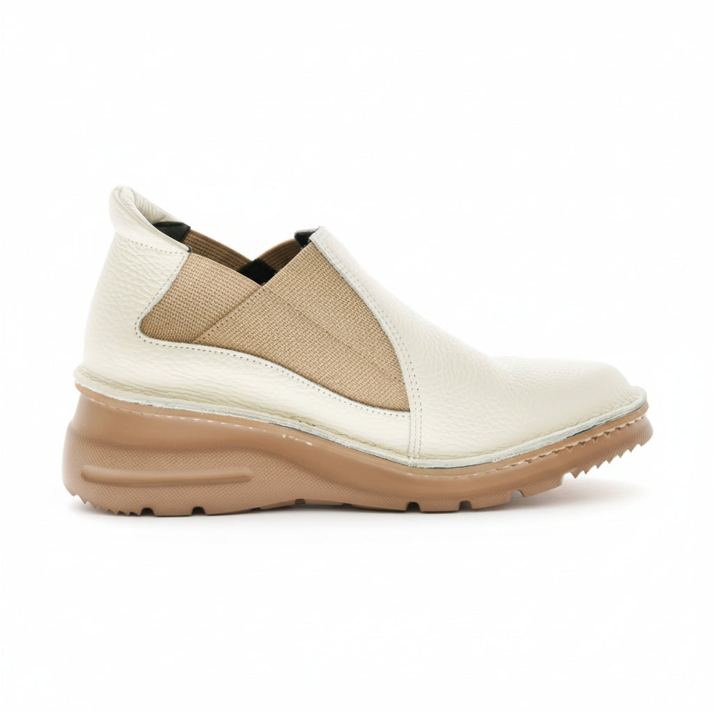 外反母趾／長時間歩く日に　サイドゴアイタリアンレザーシューズ【0198MS】