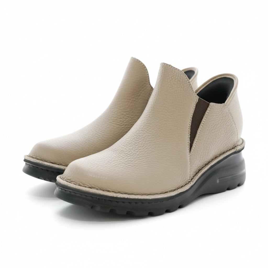 外反母趾／長時間歩く日に しゃがまず履ける！ショートブーツ 1.2.GO!【6000】