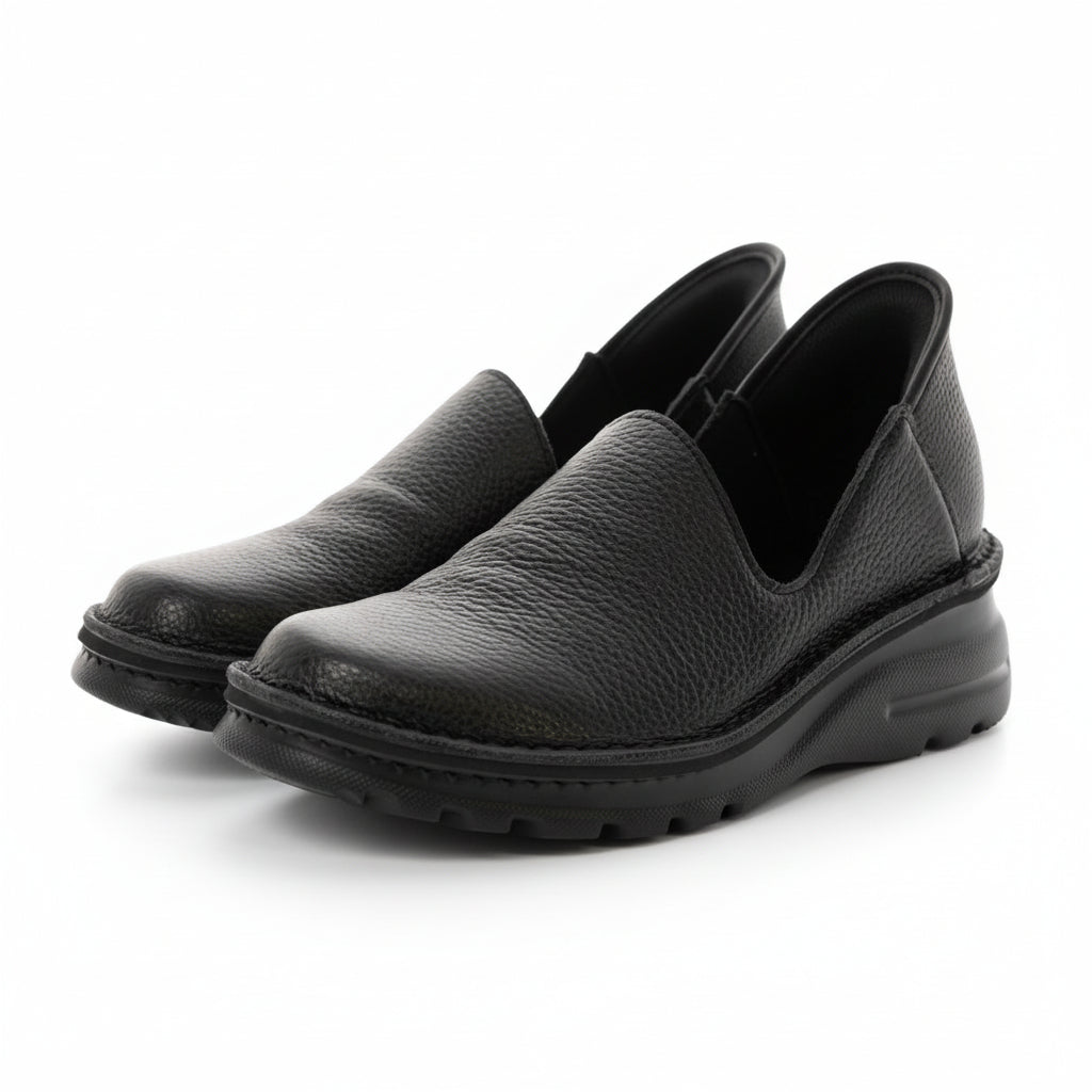 外反母趾／オフィスでも しゃがまず履ける！本革パンプス 1.2.GO!【6008MS】