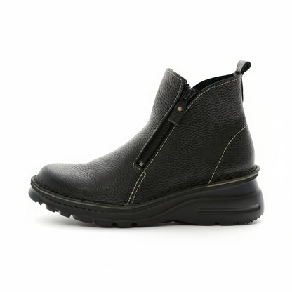 7032 軽量Wファスナーカジュアルブーツ 外反母趾／旅行に最適　