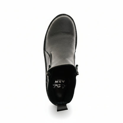 7032 軽量Wファスナーカジュアルブーツ 外反母趾／旅行に最適　