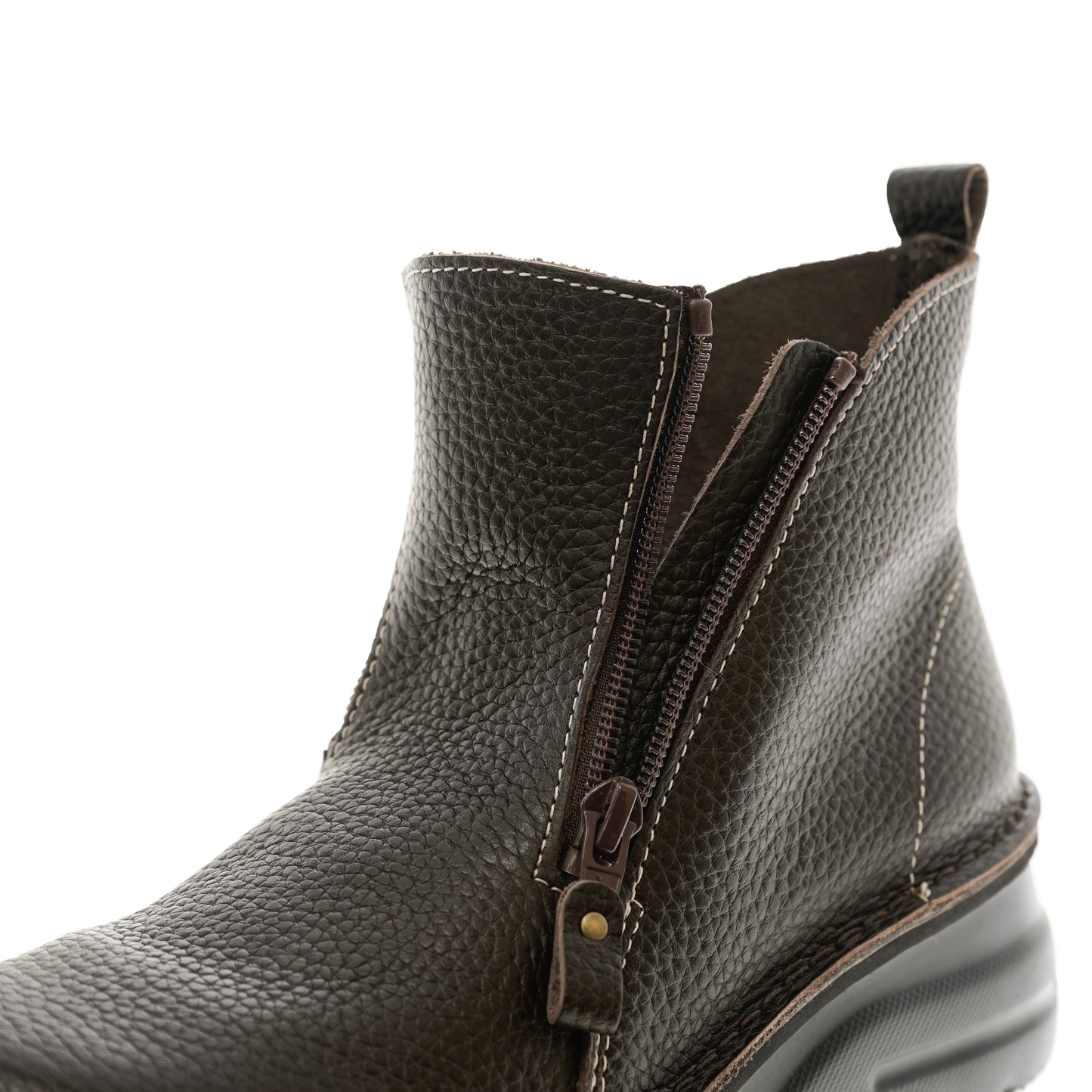 外反母趾／旅行に最適　軽量Wファスナーカジュアルブーツ【7032】