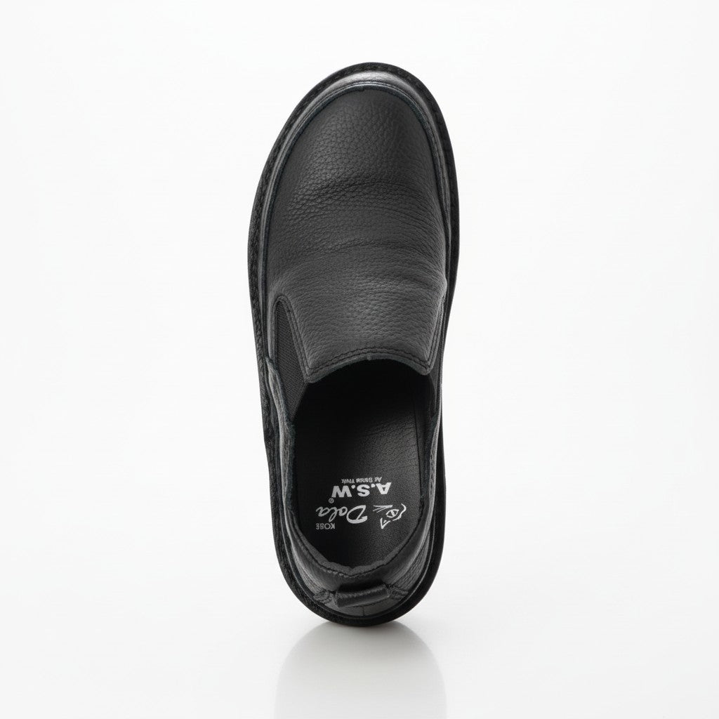 (MENS)疲れにくい／冠婚葬祭にも イタリアンレザースリッポン【7094MS】