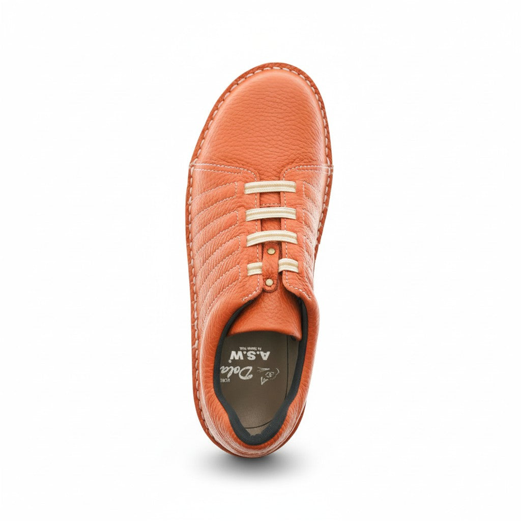 外反母趾／長時間歩く日に  本革軽量スニーカーシューズ【7280】