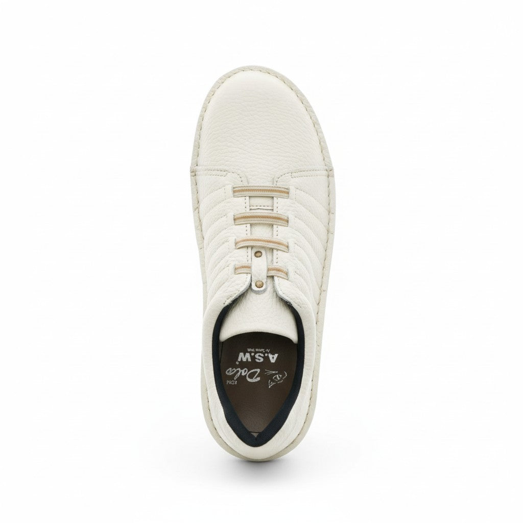 (MENS)幅広甲高／立ち仕事でも楽  本革軽量スニーカーシューズ【7280】