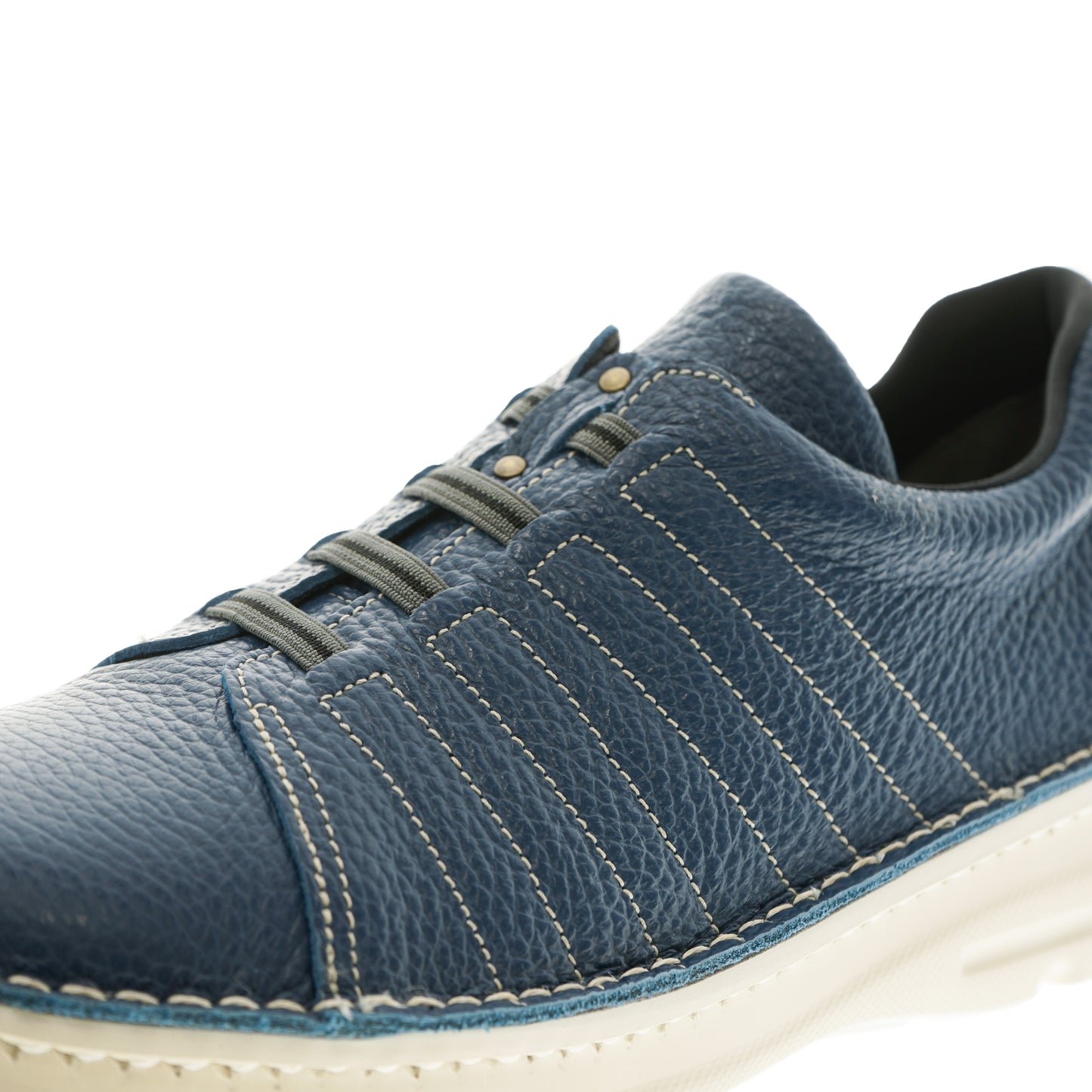 (MENS)幅広甲高／立ち仕事でも楽  本革軽量スニーカーシューズ【7280】