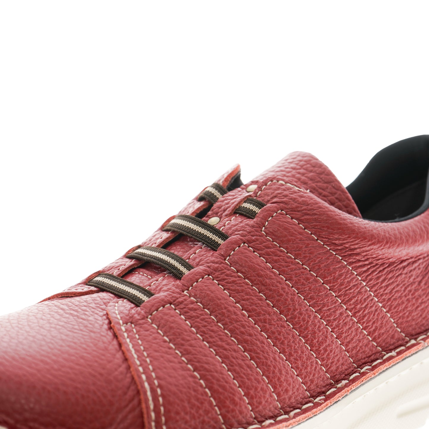 (MENS)幅広甲高／立ち仕事でも楽  本革軽量スニーカーシューズ【7280】