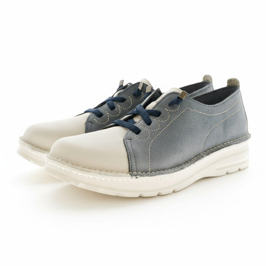 (MENS)外反母趾／旅行に最適 バイカラーコンフォートシューズ【EF02M】